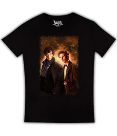 Прикольные футболки: Sherlock на черной